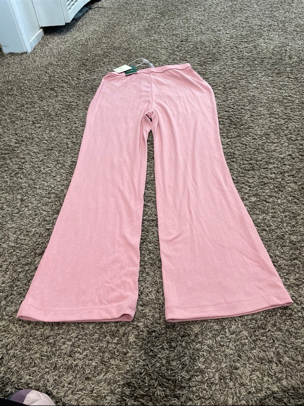 Halara NWT pink wide leg lounge, pants women’s size medium regular - Picture 3 of 4